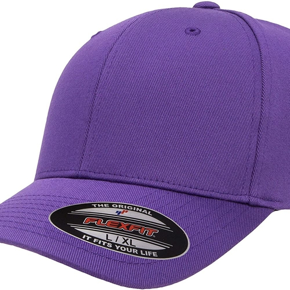 Flexfit Purple Athletic Baseball Fitted Cap - Picture 5 of 9